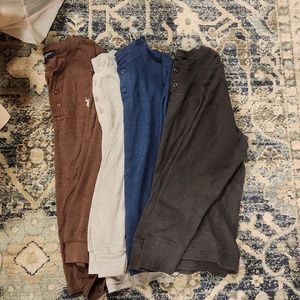 Mens thermal waffle shirts